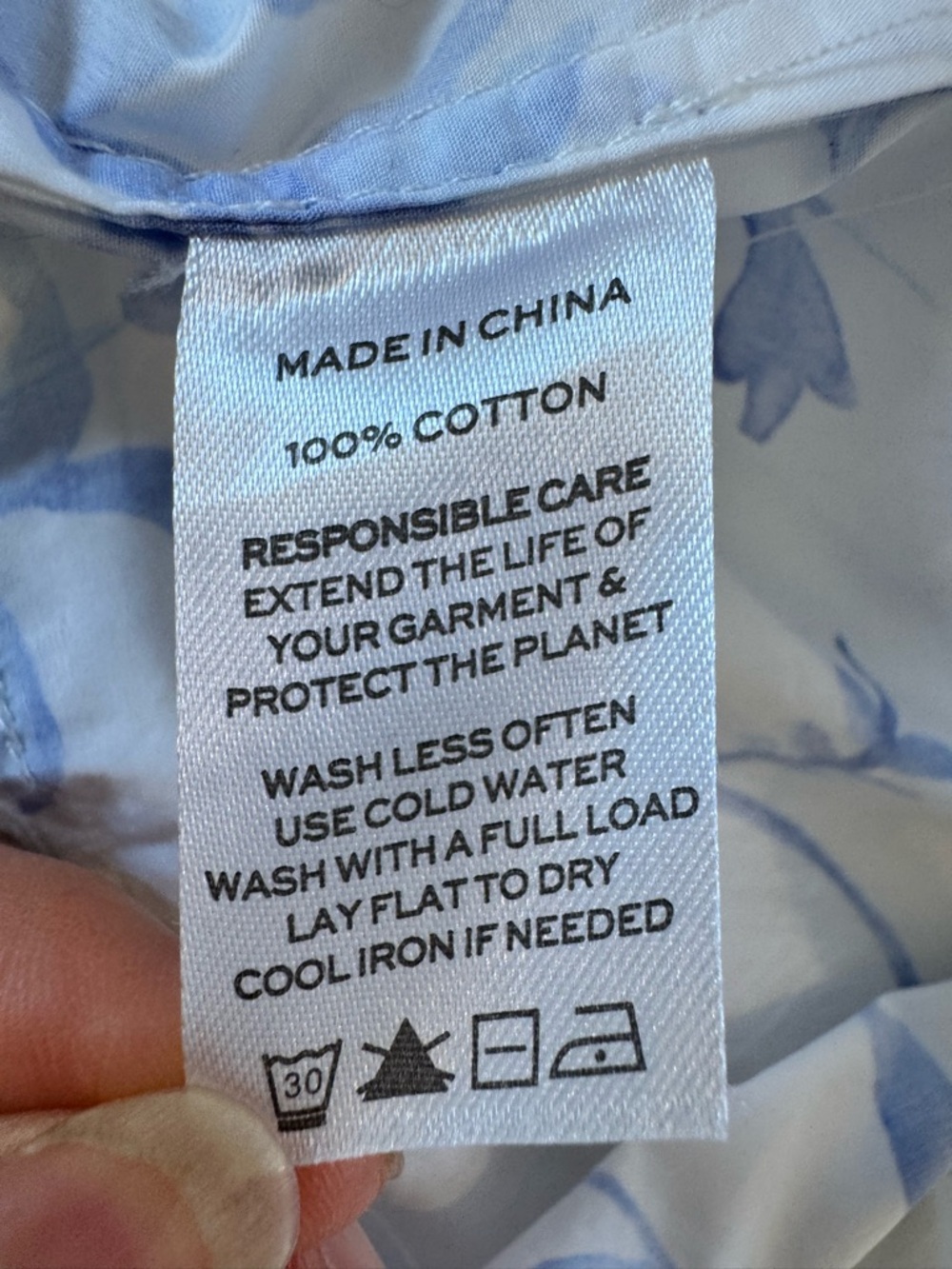 Hill House The Ellie Nap Dress Women’s L Blue Botanical Floral Midi Smocked - Picture 12 of 12